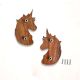 Handcrafted Acacia Wood Magic Mane Unicorn Handle Pair